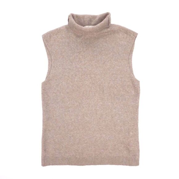 ABERCROMBIE Merino Wool Sleeveless Turtleneck Sweater Clean Girl Old Money Prep - Picture 1 of 7